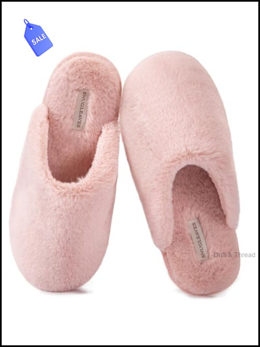 Fuzzy Scuff Slippers Memory Foam Non-Slip Mule House Shoes Faux Fur